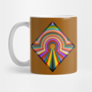 🌈 Rainbow Meditation Diamond Mug